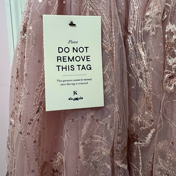 JessaKae Blush Embroidered Kids Dress - Picture 5 of 5